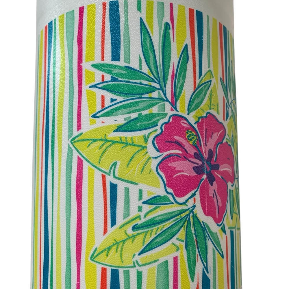 Tupperware Floral Pitcher with Lid - White, Pink, Green - Picture 3 of 7